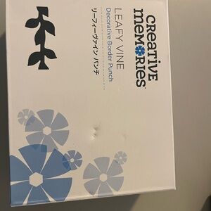 Creative Memories Leafy Vine Punch with Black and Blue Design